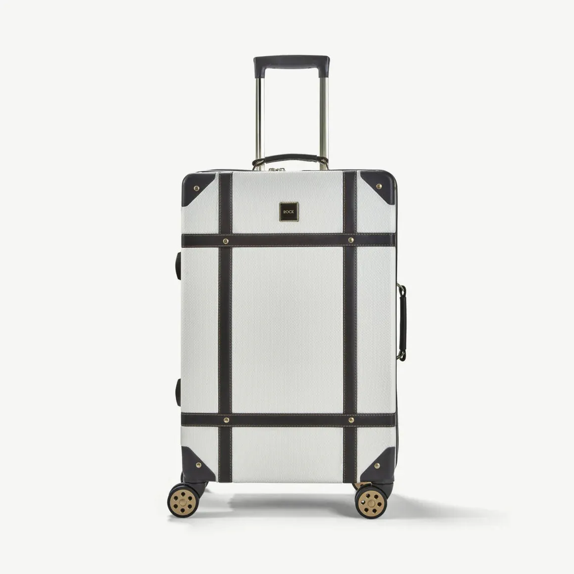 Vintage Hardshell Medium Suitcase 67cm - Cream