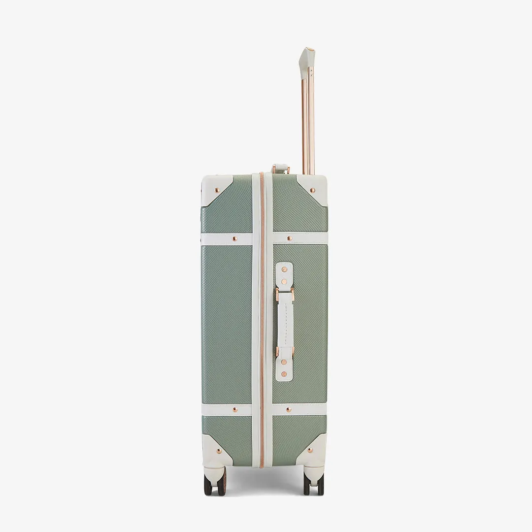 Vintage Hardshell Medium Suitcase 67cm - Sage Green